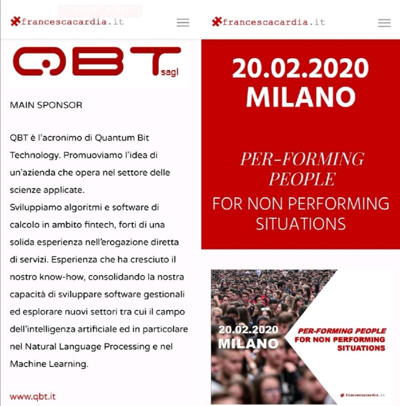Per-Forming People! For Non Performing Situations! Milano 20-02-2020